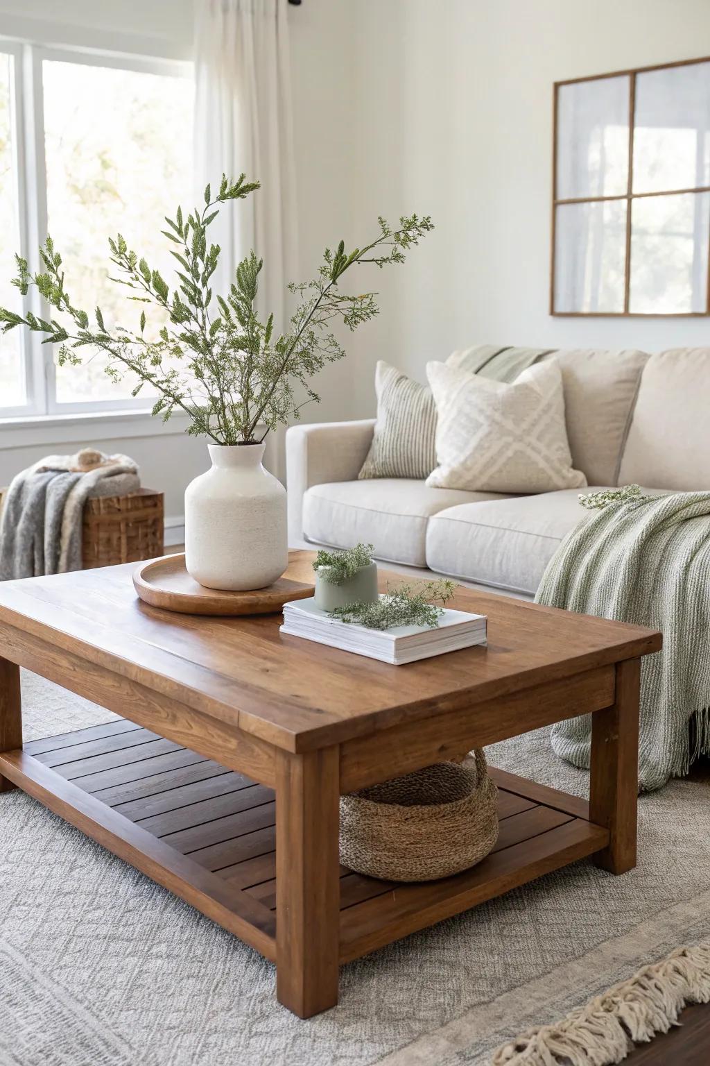 Fill your home with the cozy feel of natural wood.