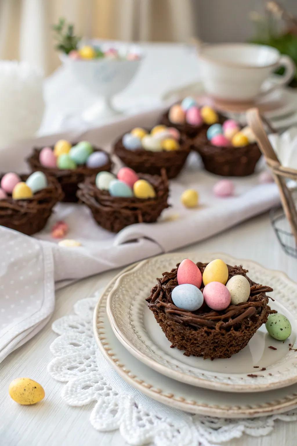 Delectable confection ovum alcoves render a joyous and palatable indulgence.