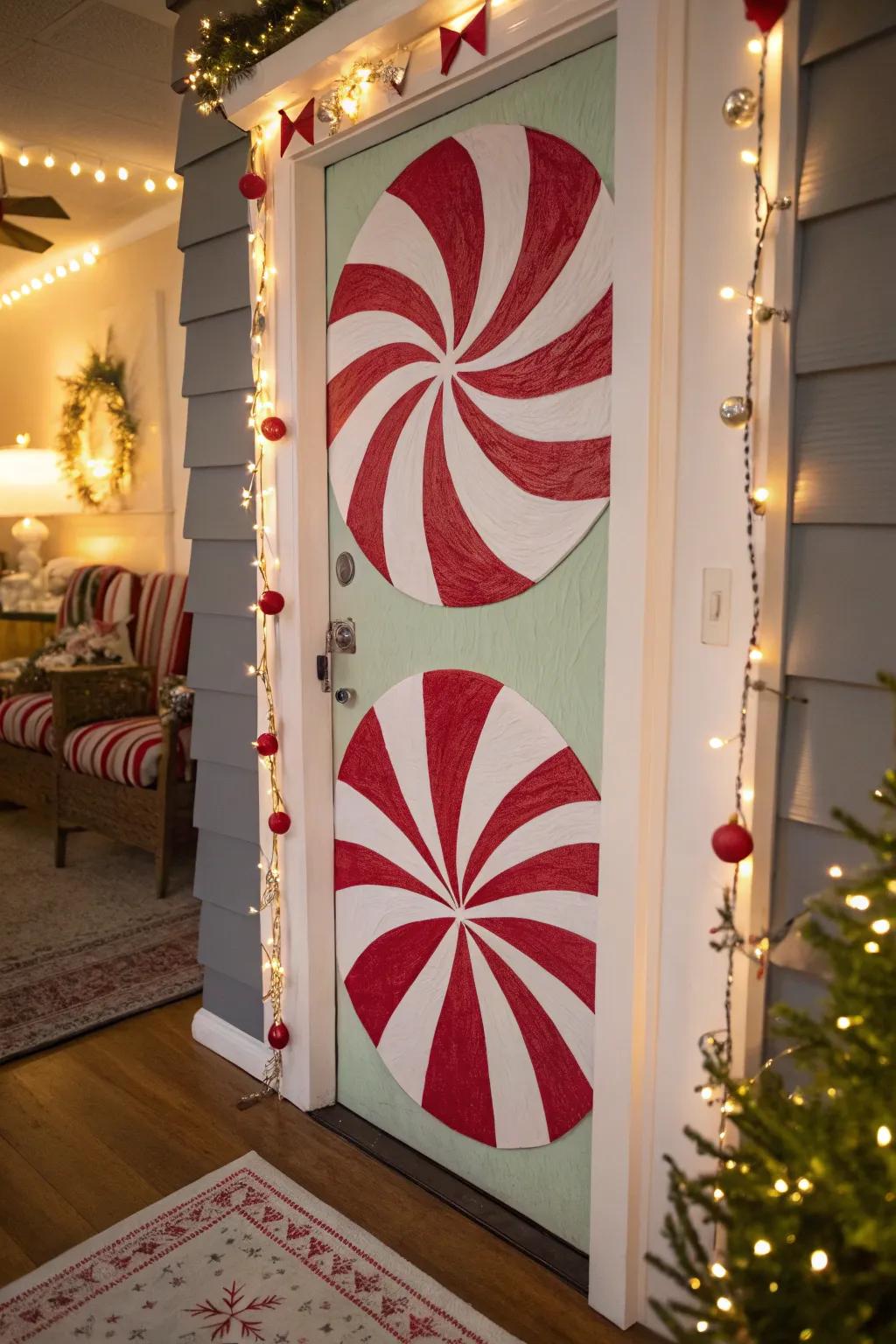 Twisted sweets append a quintessential yuletide allure to any portal.