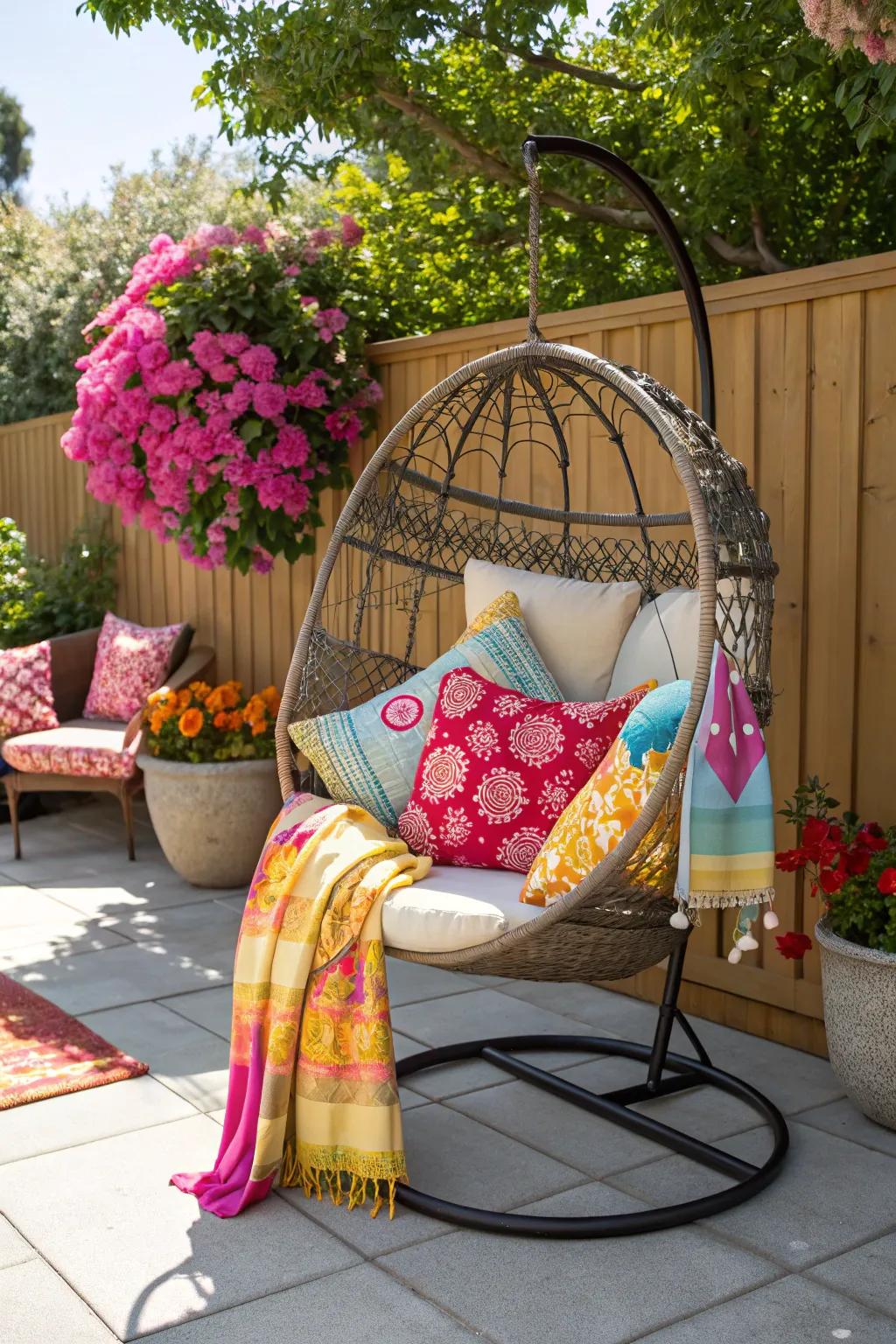 Elevate your patio's allure with spirited embellishments.
