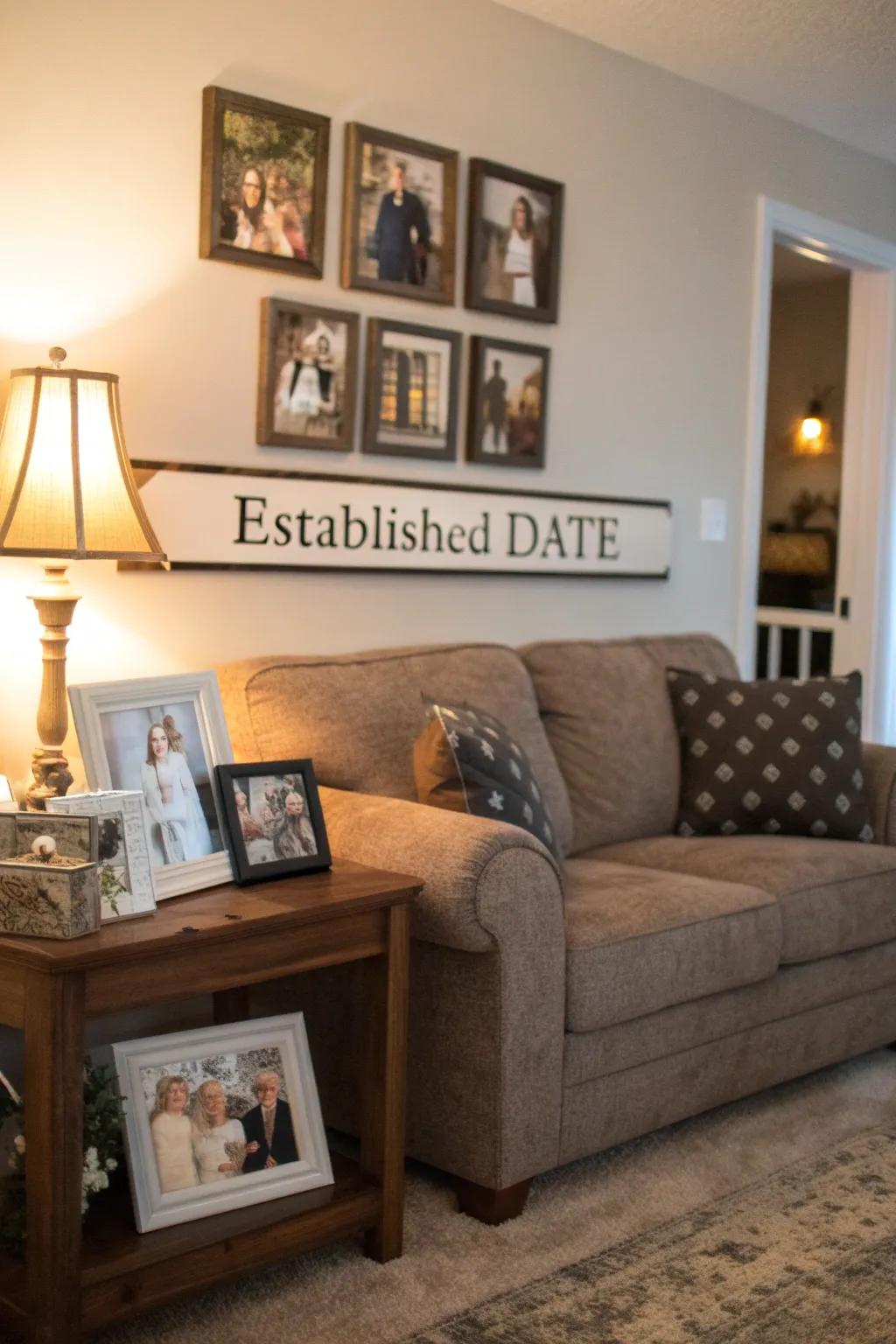 Celebrate the milestone of your first home with a personalized date marker.