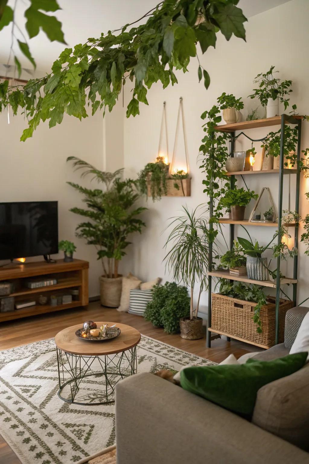 Natural elements contribute a rustic and grounded charm to your fall-themed decor.