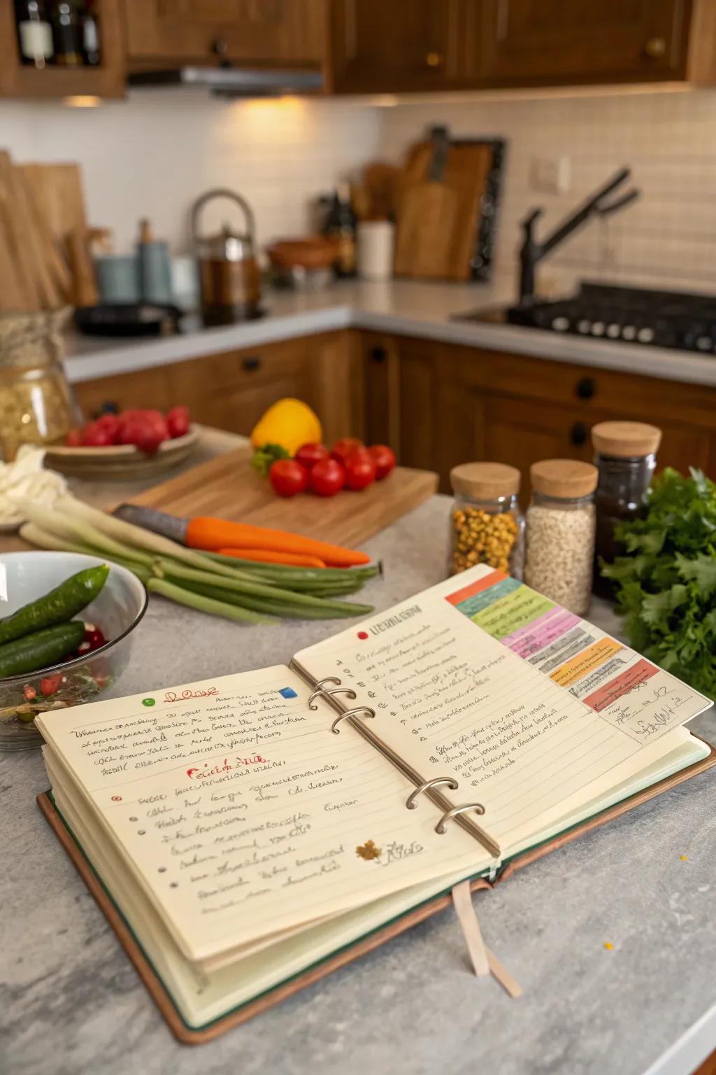 Uphold culinary customs with a personalized family recipe compilation.