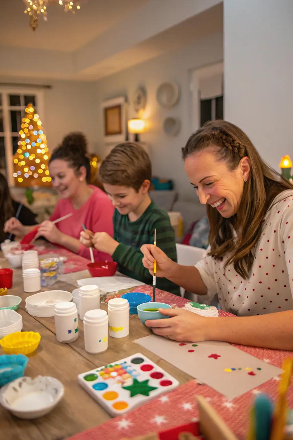 Design personalized ornaments to add a unique touch to your Christmas tree.