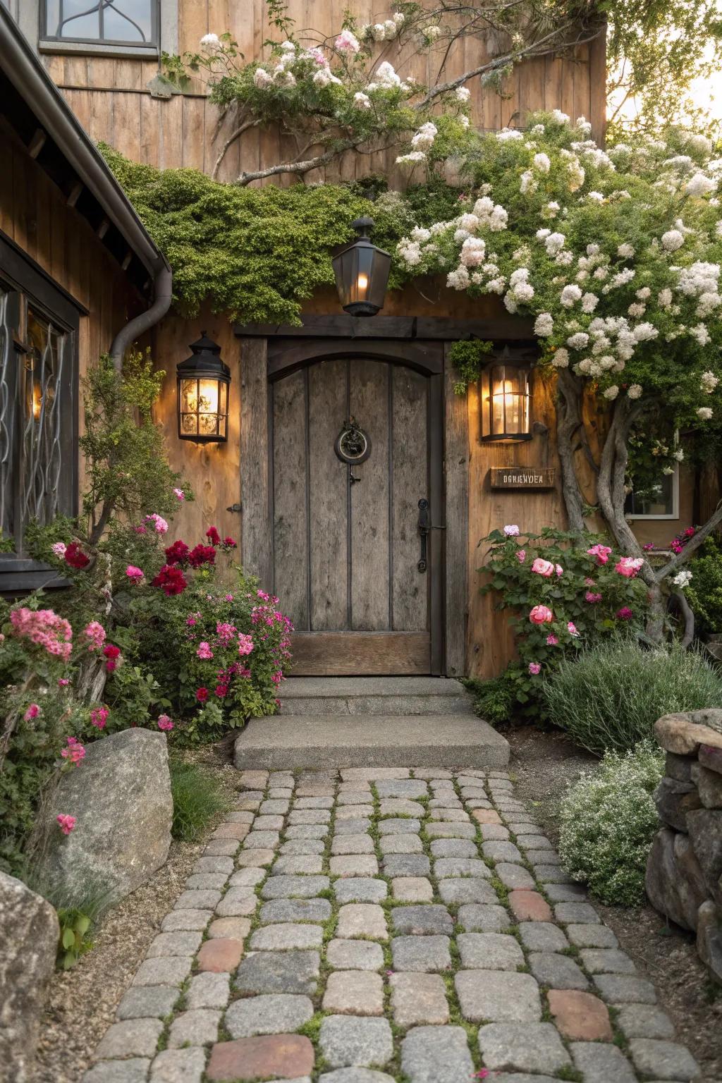 Cobblestone pavers add a hint of history and charm.