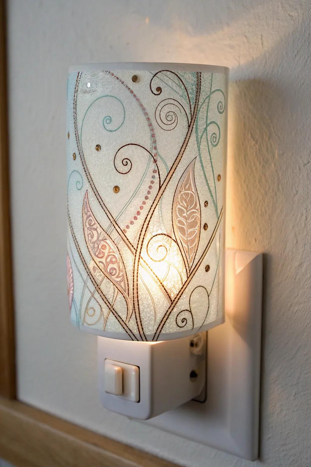 Illuminate your space with the elegant dance of abstract lines, where simplicity meets natural beauty.