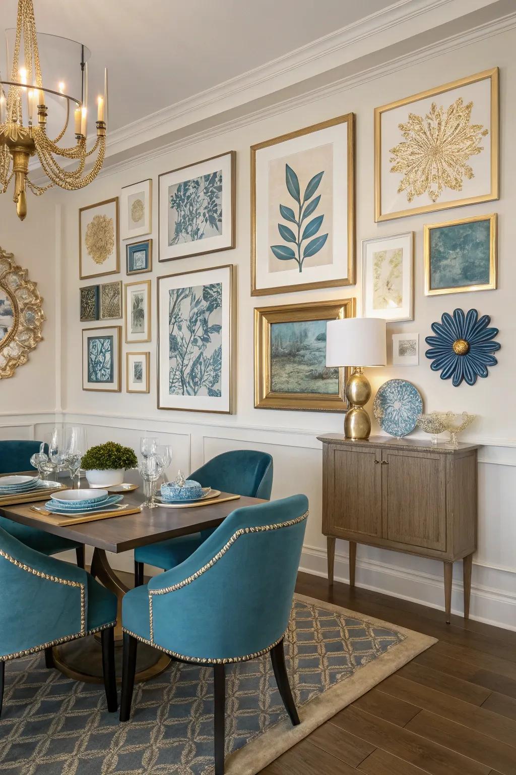 Unify your area with a thoughtfully coordinated wall.