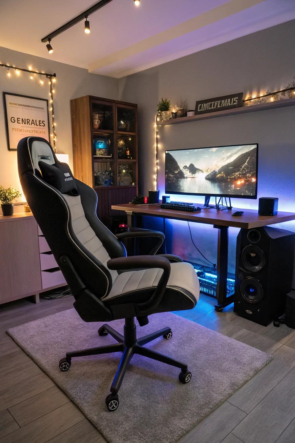 A relaxing gamer seat is vital for prolonged gameplay.