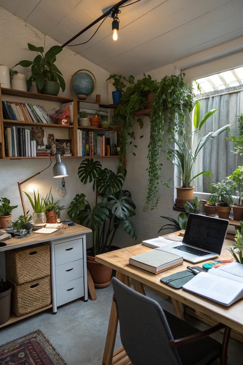 Plants infuse your workspace with life.