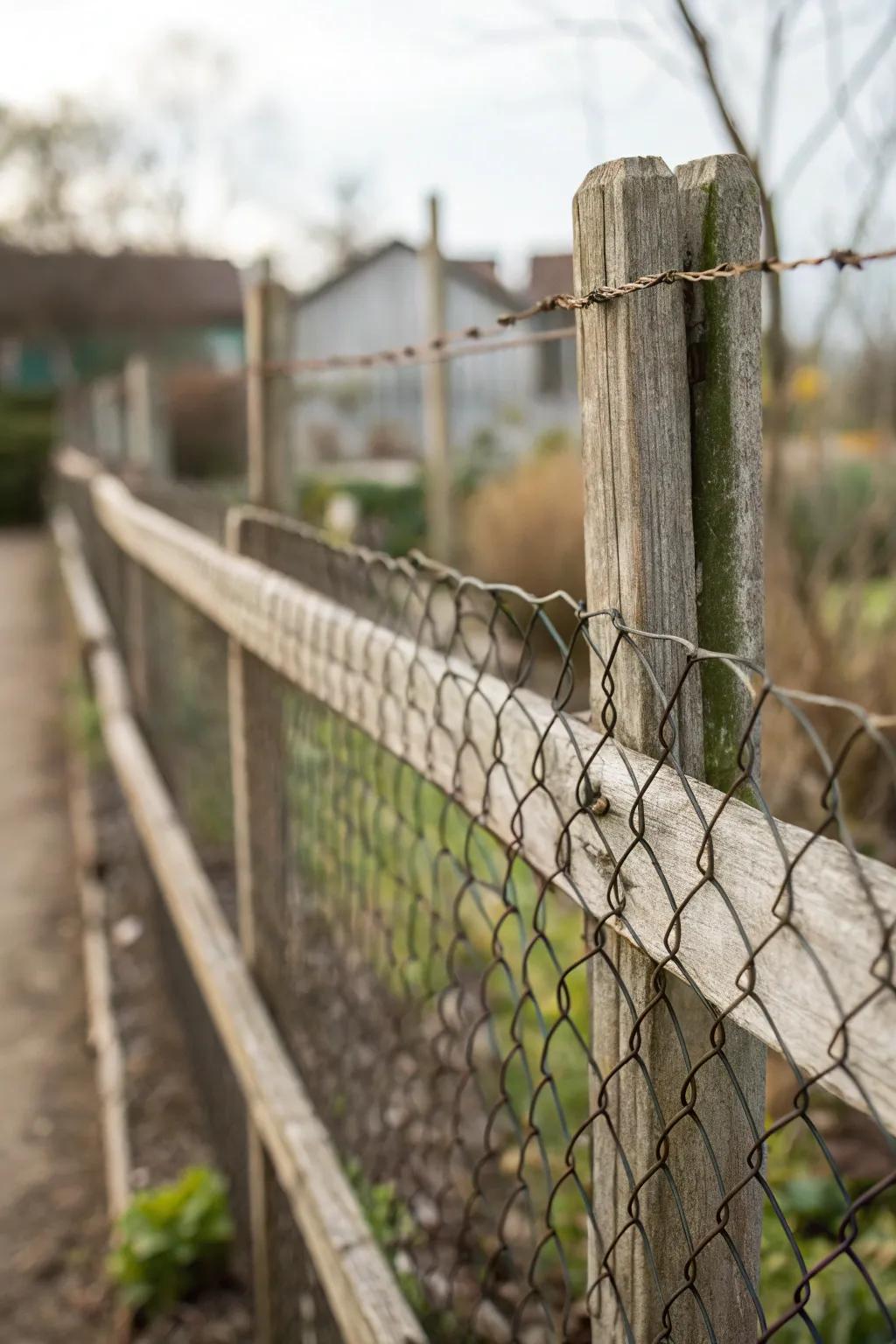 Half-inch hardware netting effectively keeps small pests out of the garden.