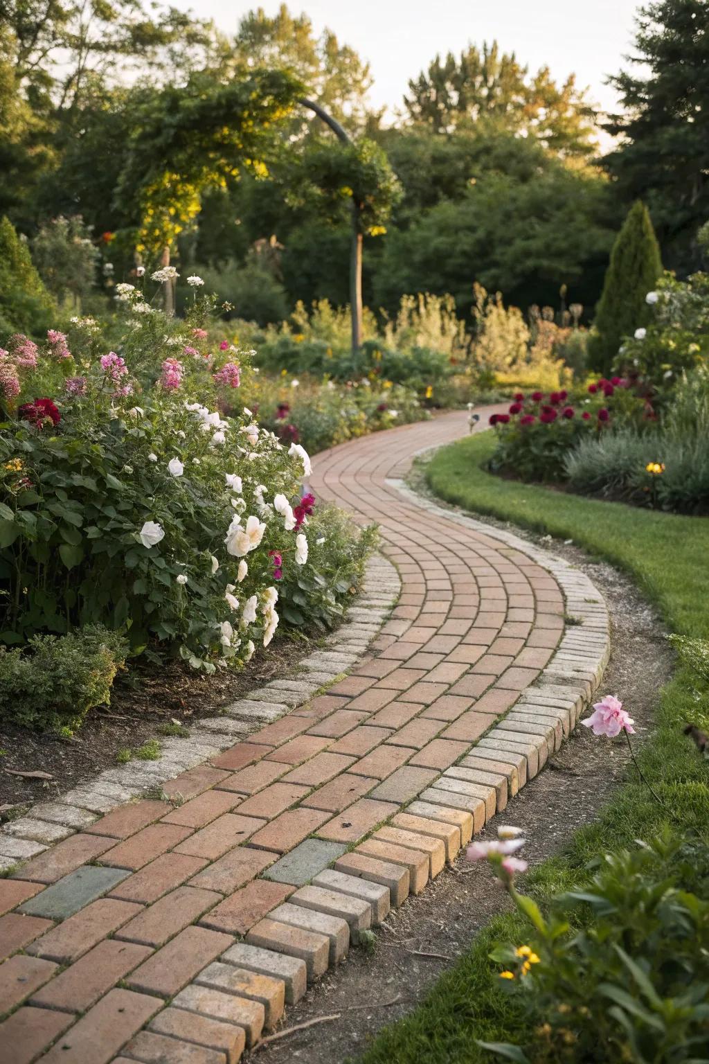 Salvaged materials result in stunning and budget-conscious paths.