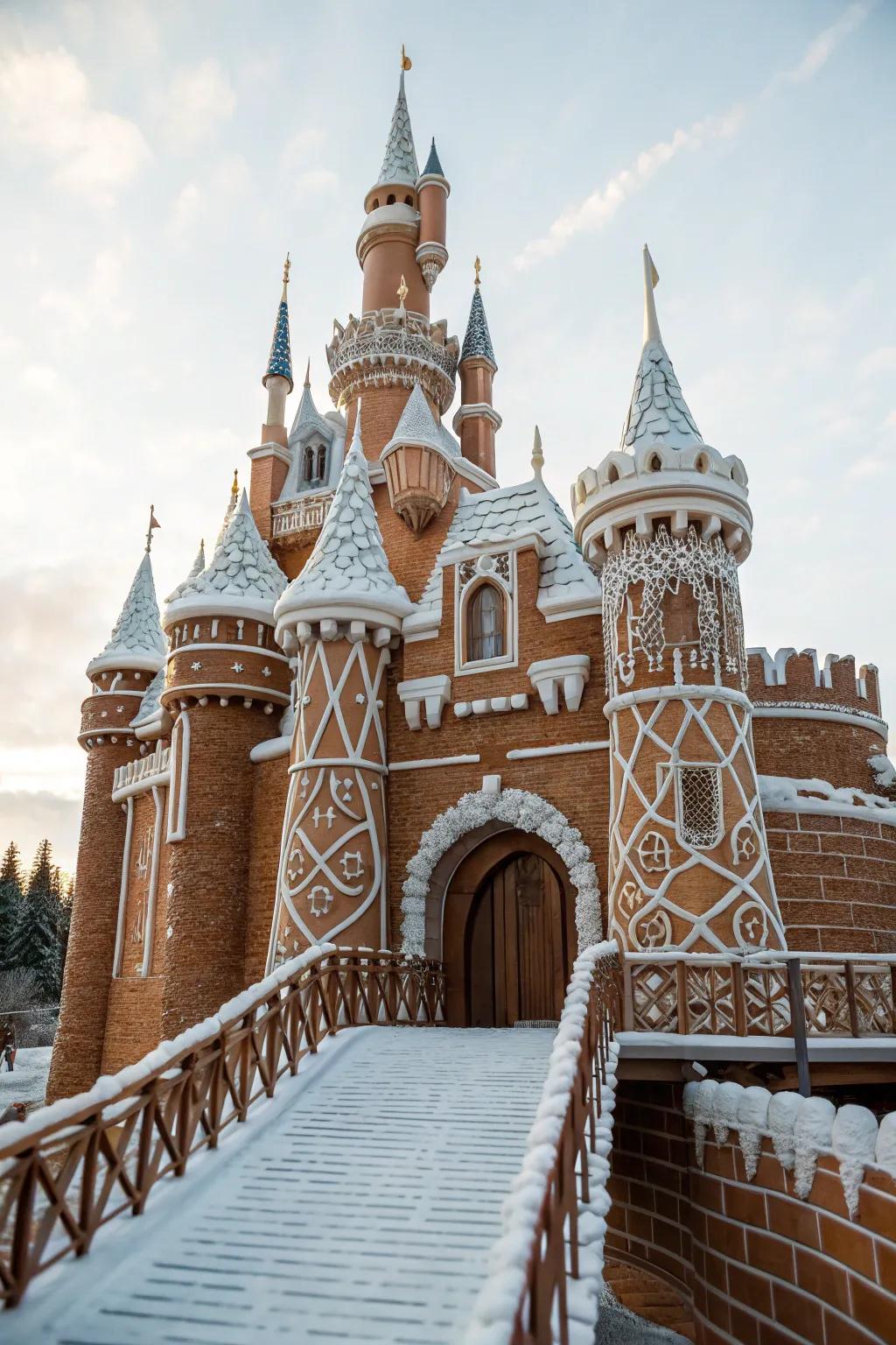 An imposing gingerbread kingdom befitting a myth.