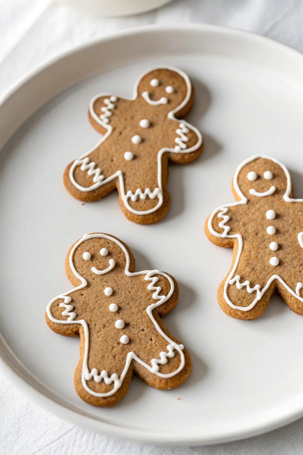 Elegant, understated gingerbread figures that let their innate beauty shine.