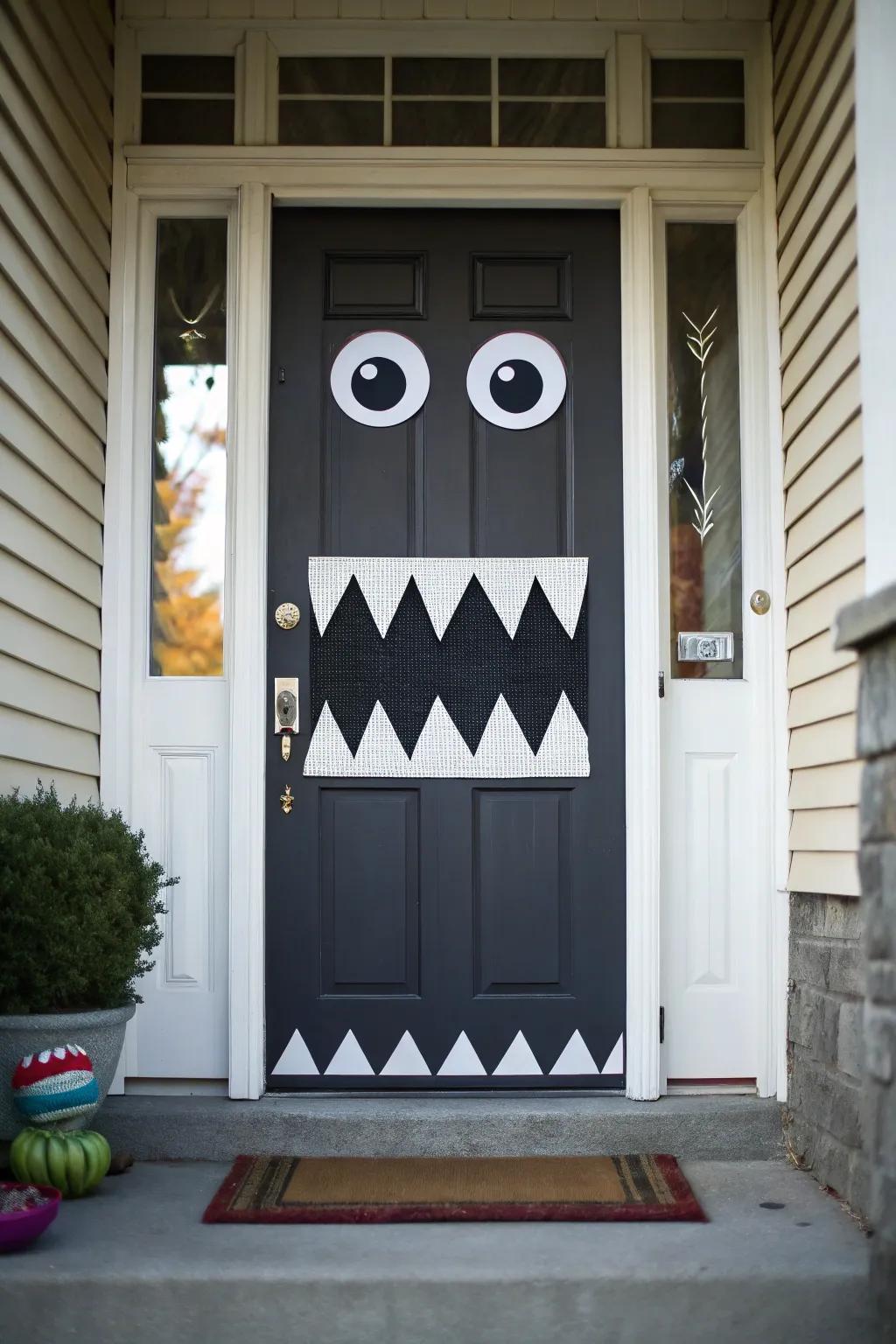 A beastly doorway delivers fun and smiles for all ages.