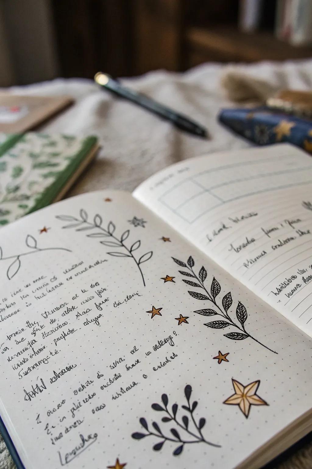 Whimsical sketches can breathe life into your headings.