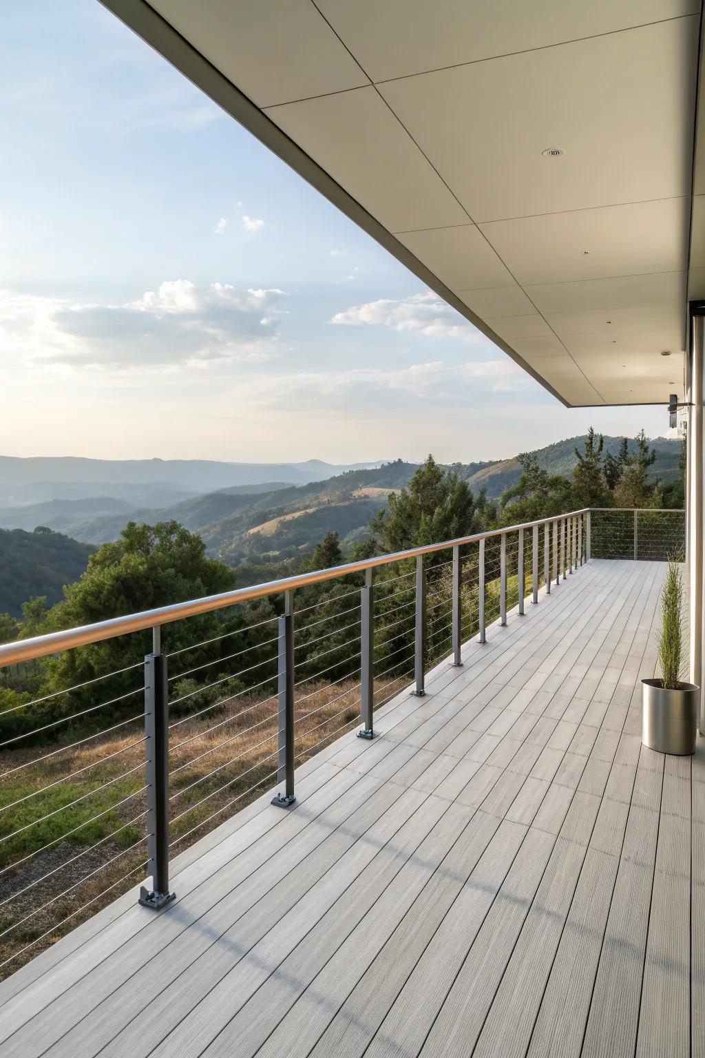 Elegant railings that enhance the panorama.