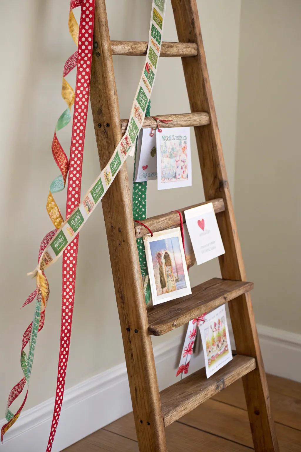 A stylish upright exhibit perfect for displaying cards.
