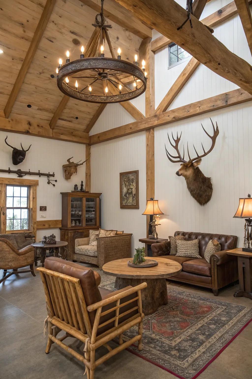 Wooden highlights add a sense of warmth and genuineness to your space.