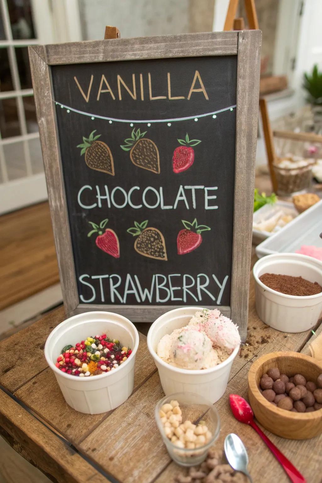 Board signs add a personal touch to your setup.