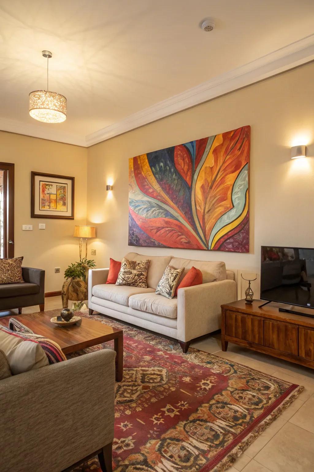 Make a statement with large art.