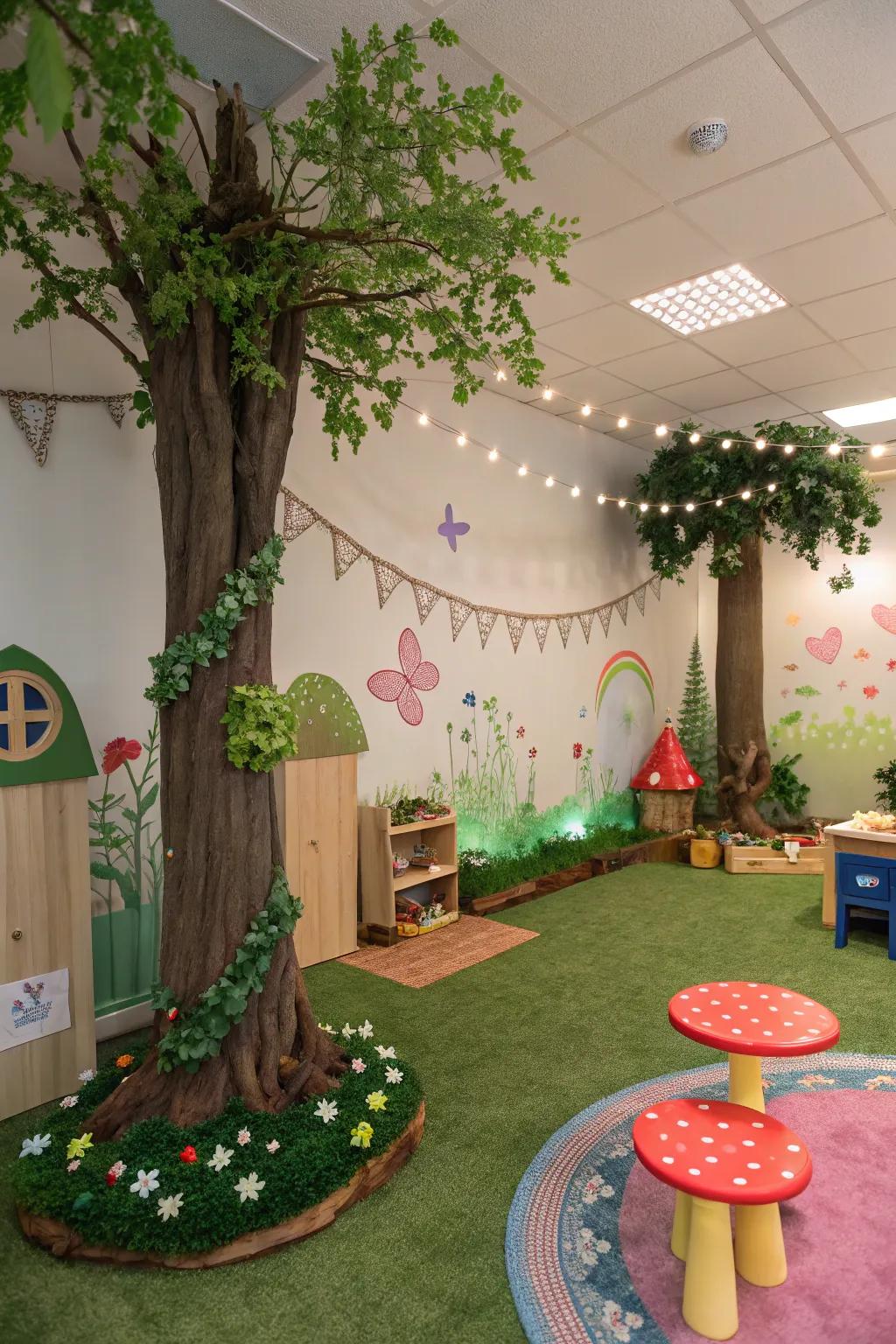 A storybook woodland designed to nourish imagination and ingenuity.