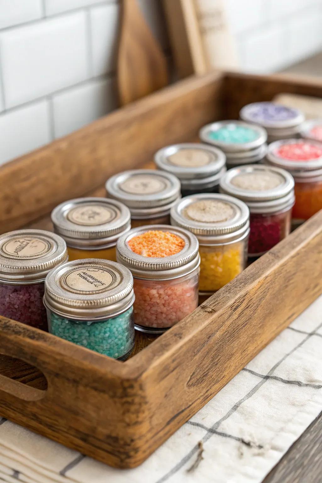 Elevate any dish with a diverse assortment of gourmet salts.