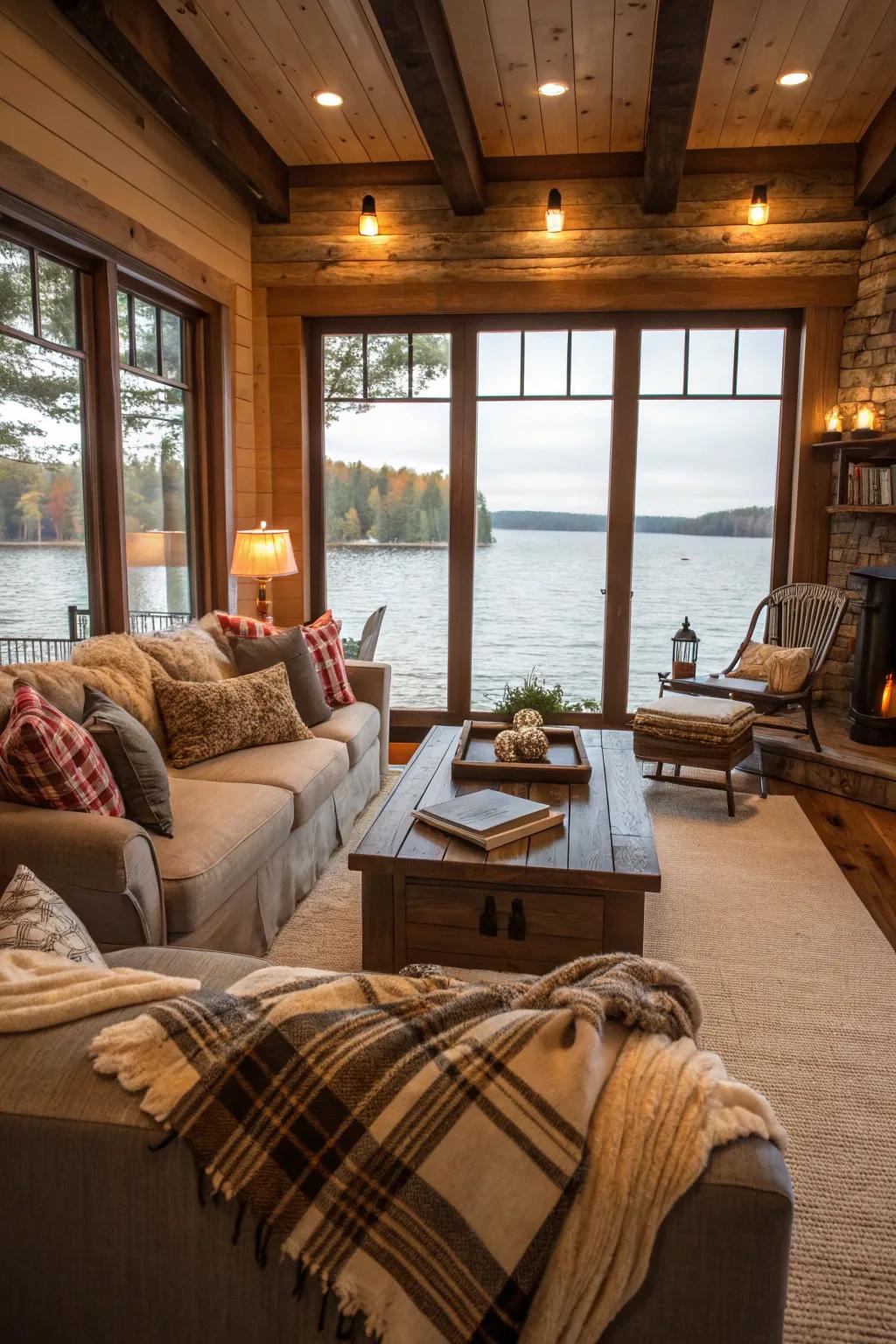 A snug seating arrangement ideal for companionship.