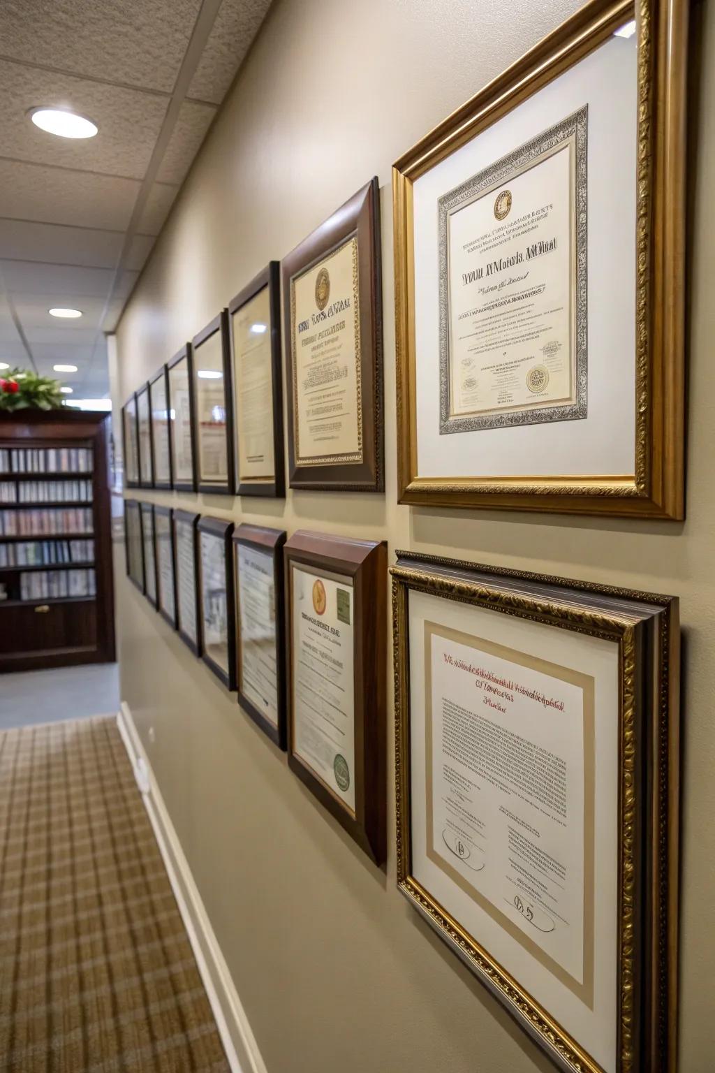 Showcase your achievements with pride.