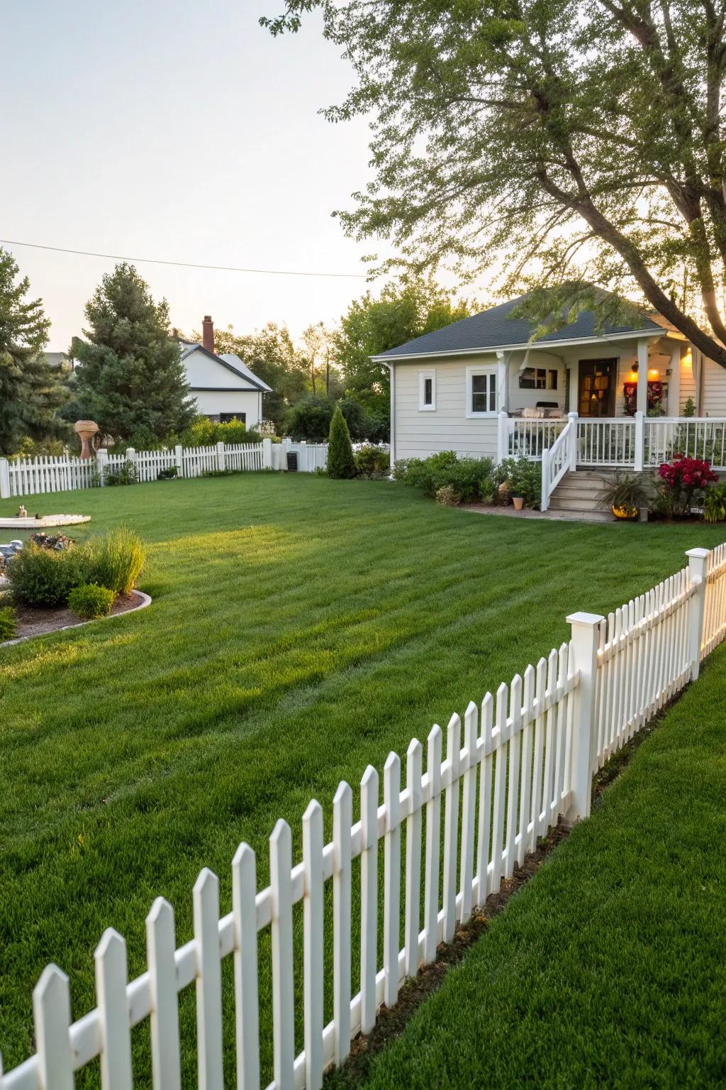 A meticulously maintained lawn that radiates health and vigor.
