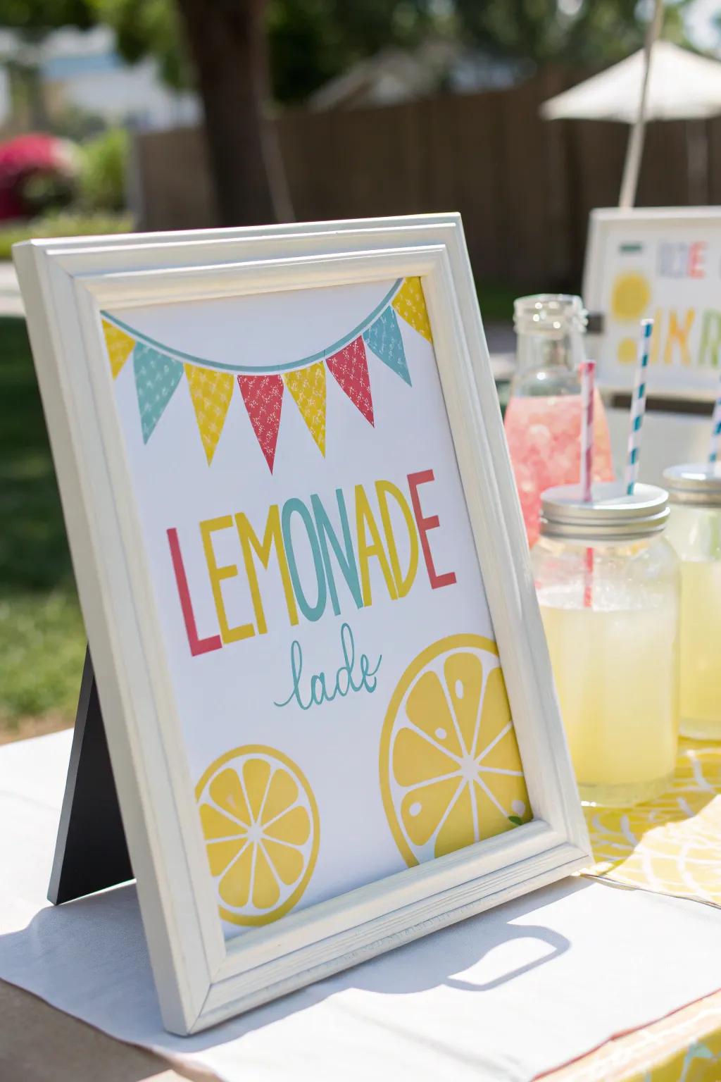 Encased printable signs present a polished and professional visage.