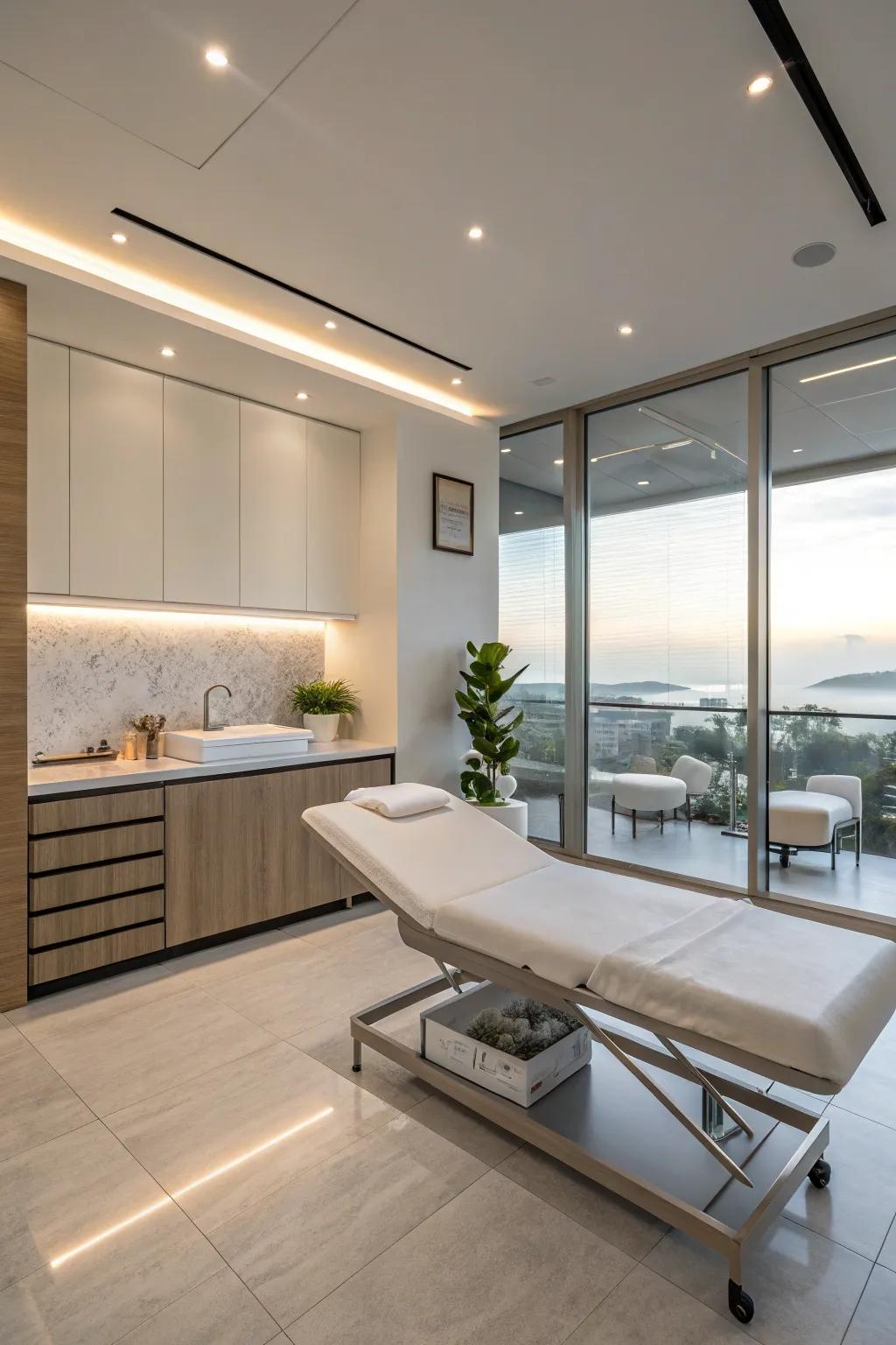 Elegant and modern decor for a fresh look.