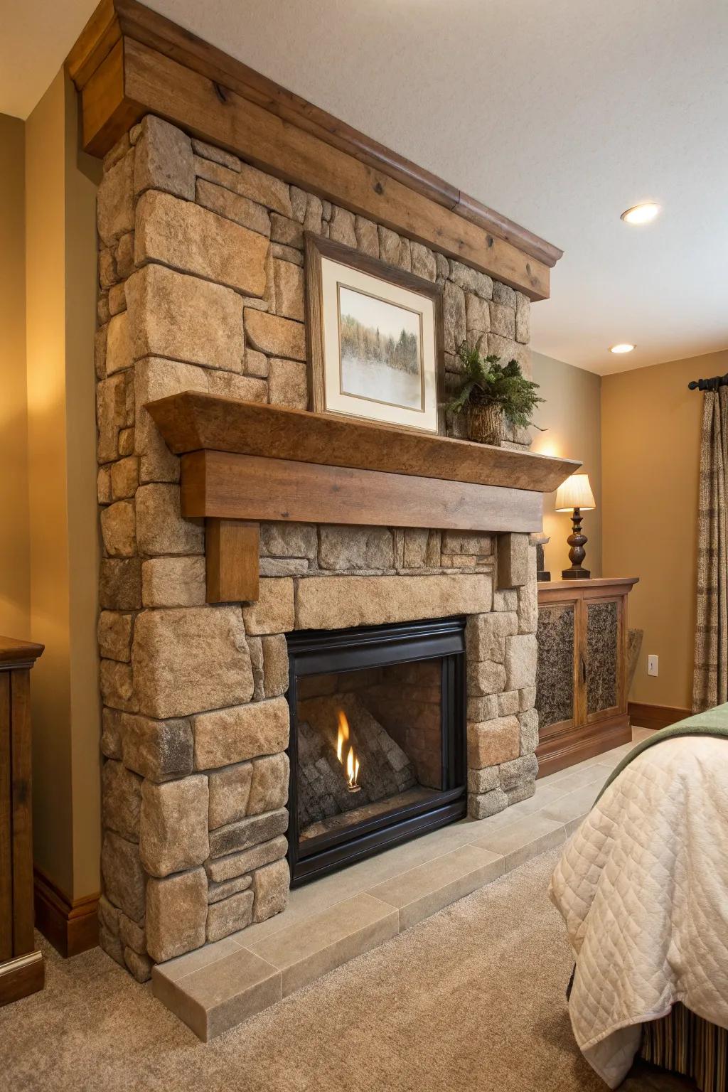 Inherent materials such as timber and stone foster a tranquil mood.