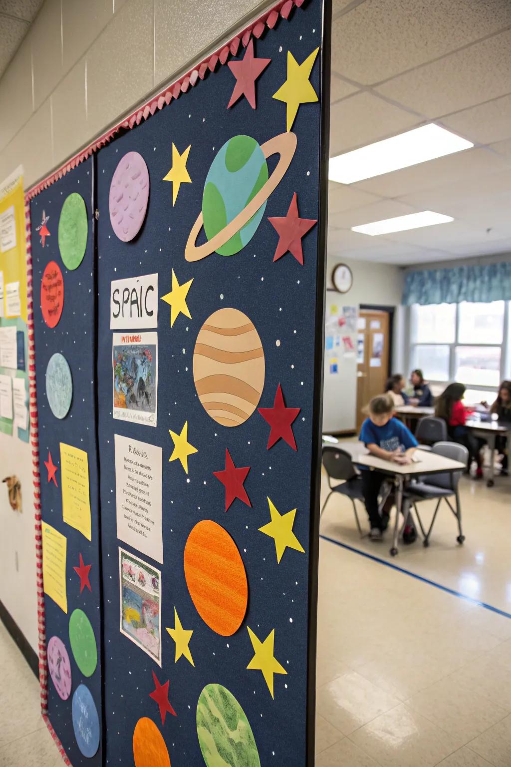 A cosmic display area that propels learning into the stratosphere