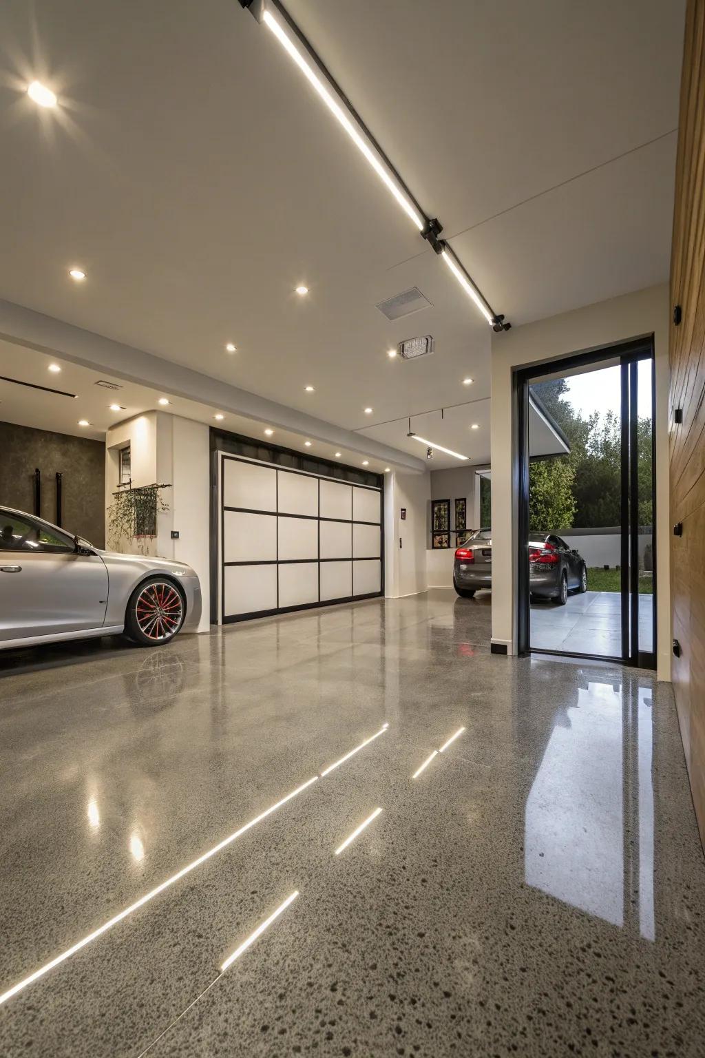 Elevate your garage with premium surface treatments and materials.
