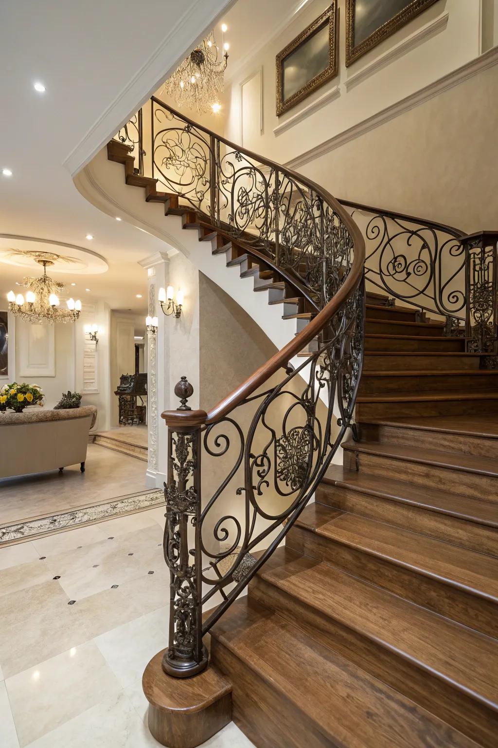 Innovative railings contribute both safety and style to contemporary staircases.