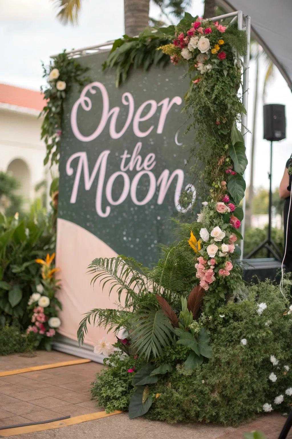 An inviting backdrop that embodies the theme and offers a picture-perfect opportunity.