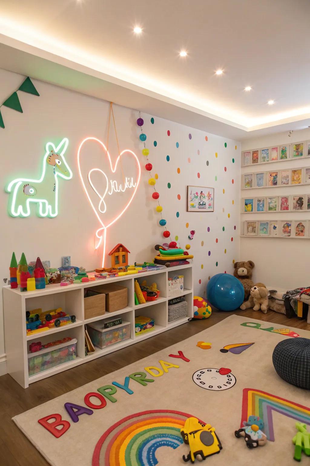 Incorporate whimsy with a radiant balloon creature illumination.