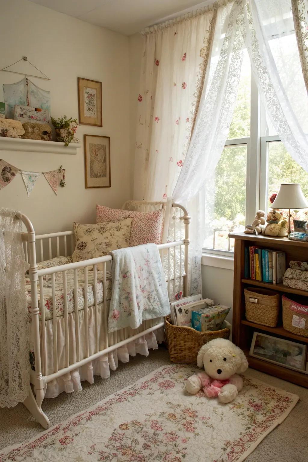 A nursery exuding period grandeur with ageless pieces.