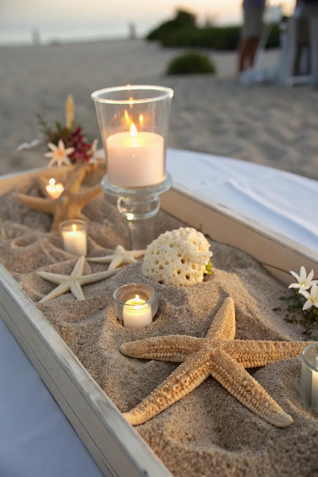 A centerpiece that delivers the soothing allure of the ocean directly onto your table.