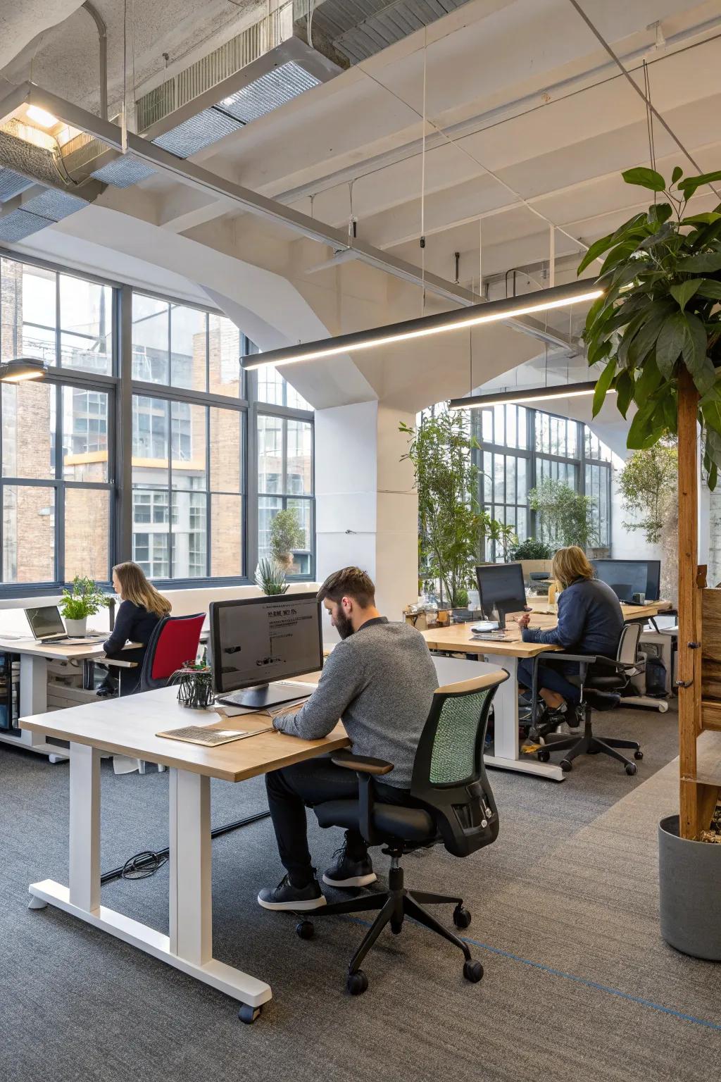 Adaptive workspaces designed to support your body’s needs.