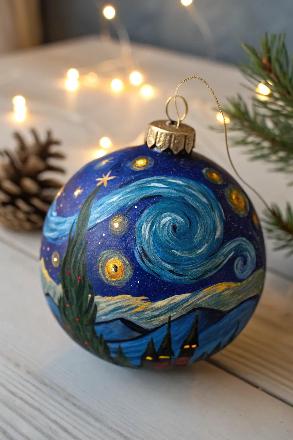 Bring the cosmos to your tree with a galaxy-inspired ornament.