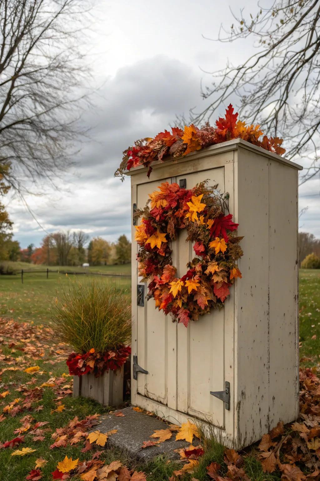 Celebrate the ongoing season by adorning your locker using a joyful garland.