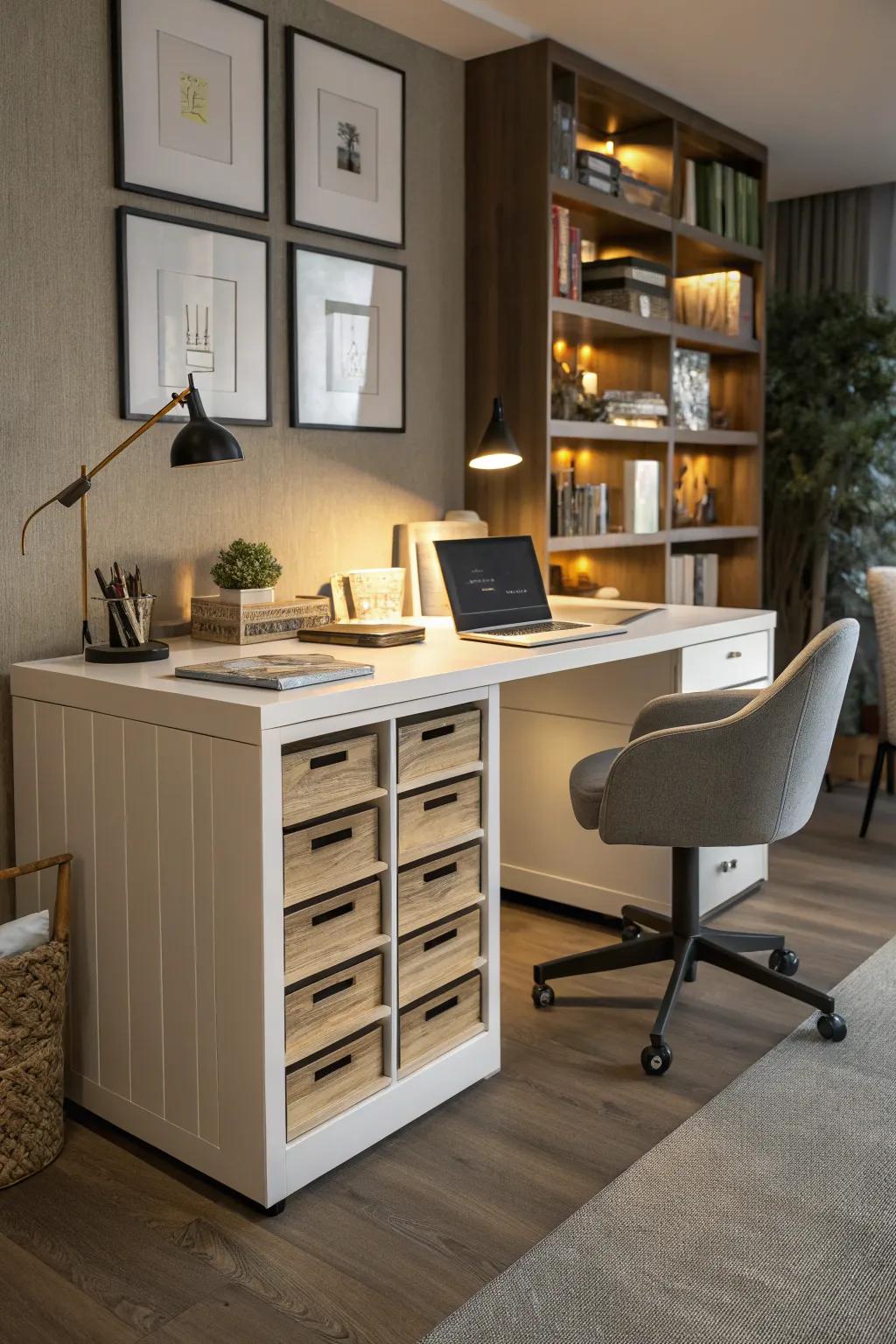 Using a special packing table ensures everything you need is always near you.