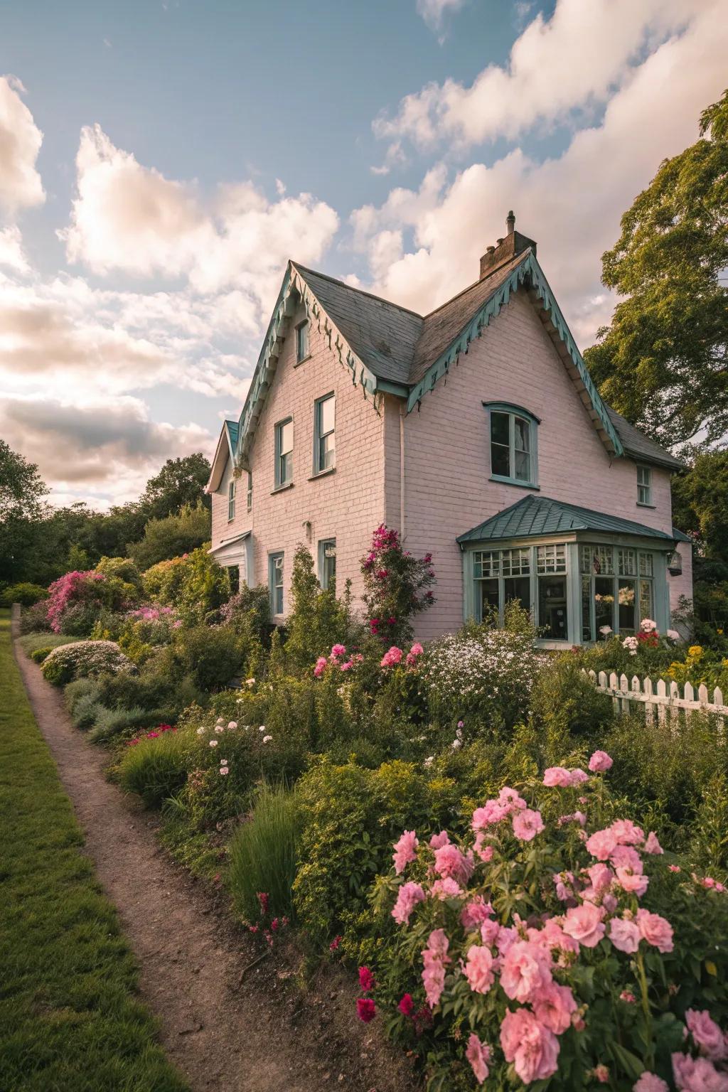 Pastel shades contribute charm and warmth to any dwelling.