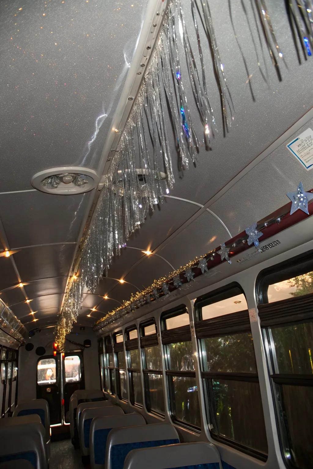 Ribbons and decoration bring a touch of glamor to the party vibe.