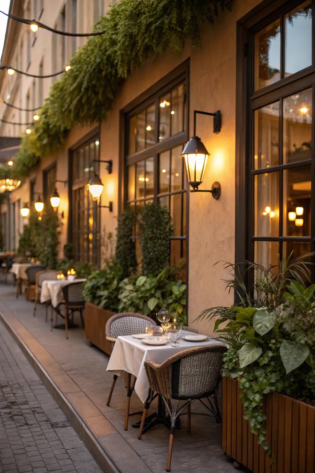 Mellow wall illumination delivers a gentle and unobtrusive gleam.