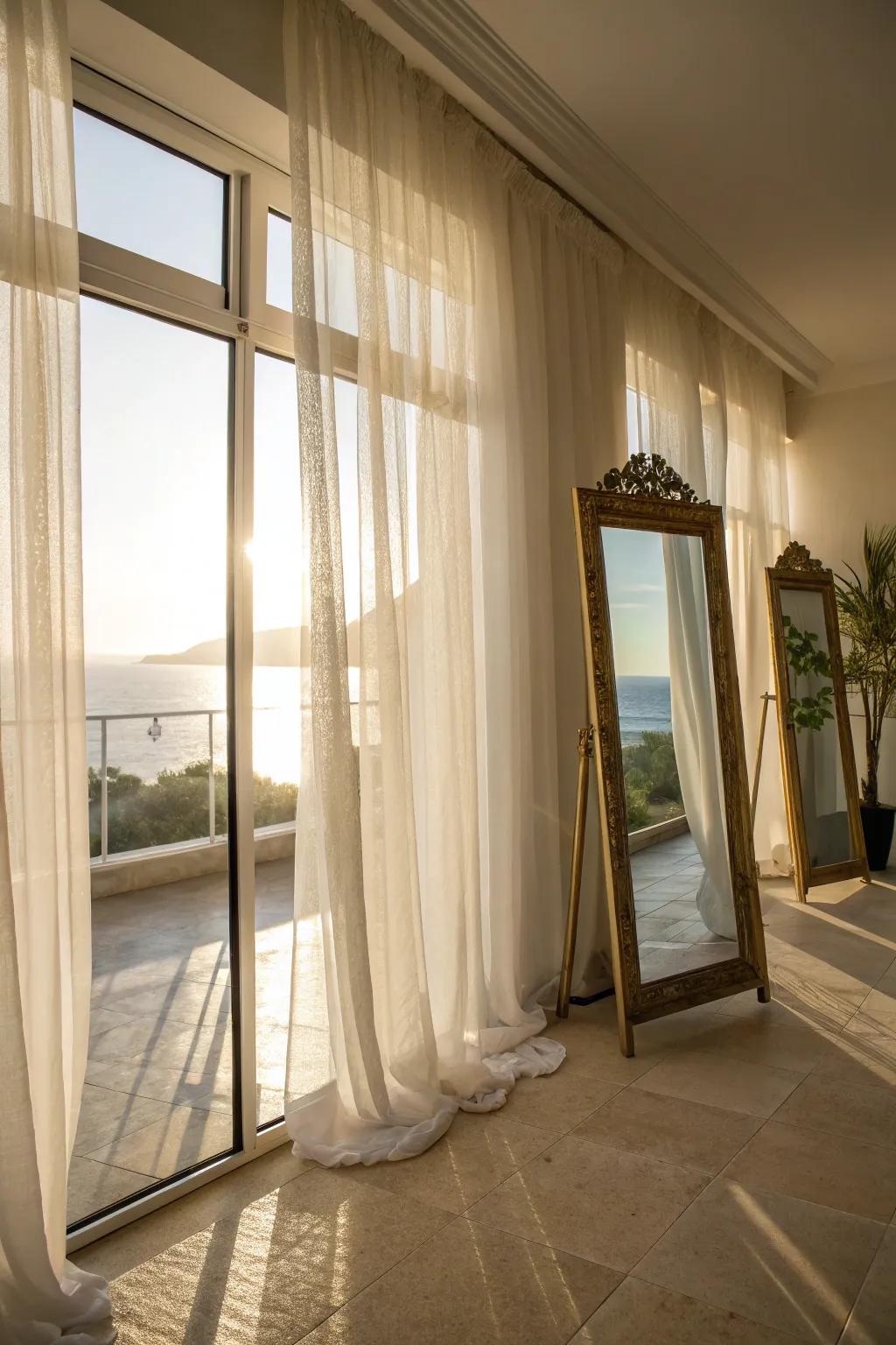 A luminous and airy space maximizing sunlight exposure.