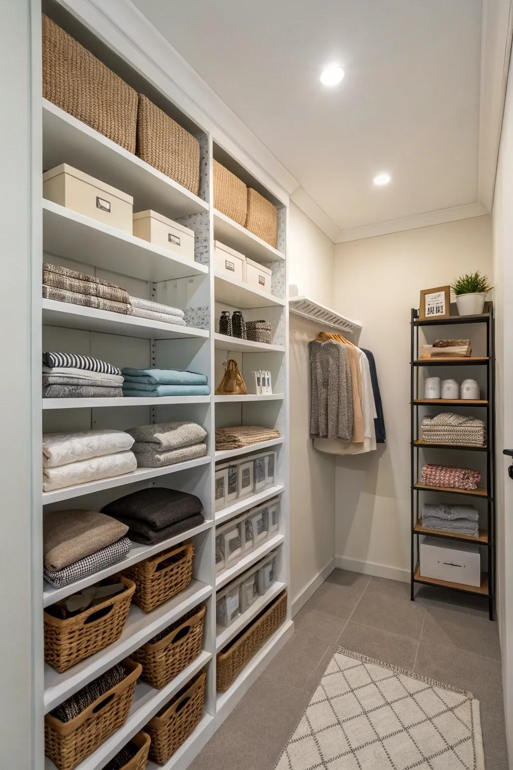 A space with higher storage to use room well.