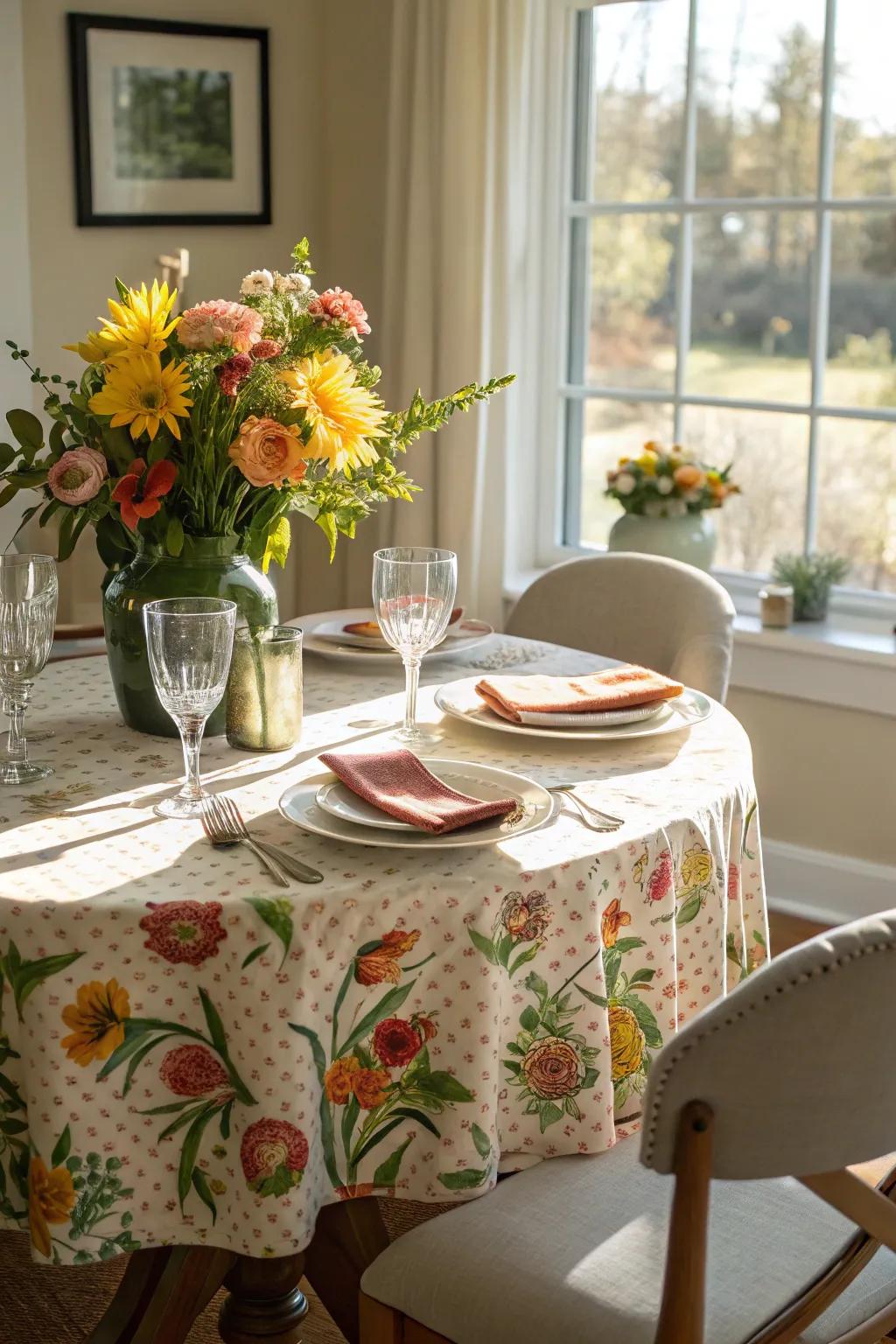 Bloom patterns foster a vibrant and energetic ambiance.