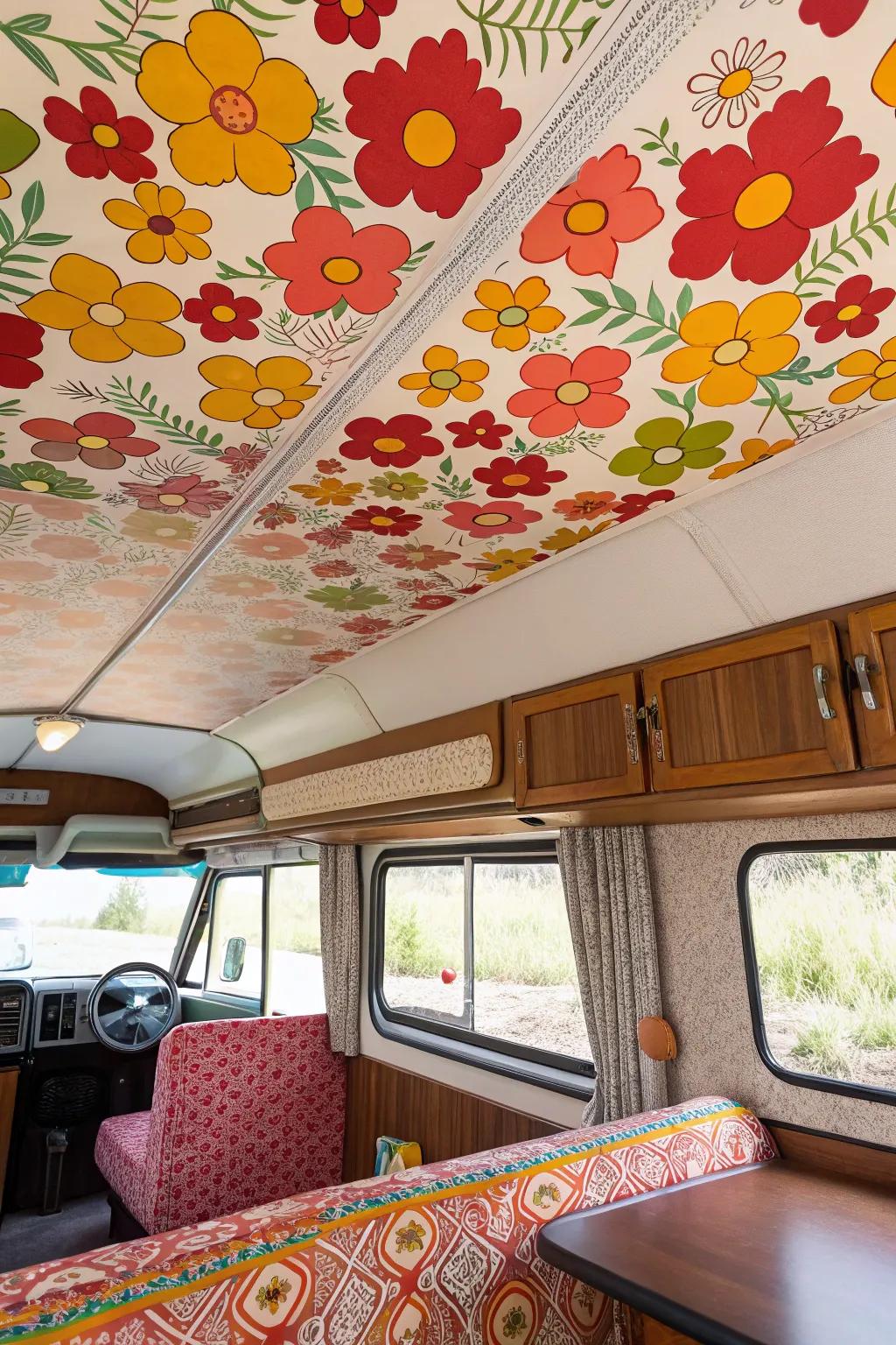 Patterned covering can transform your top side into a tableau of inventiveness.